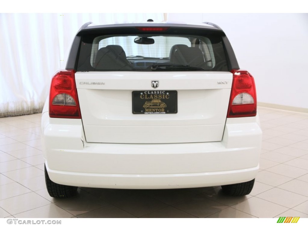 2008 Caliber SXT - Stone White / Dark Slate Gray/Blue photo #15