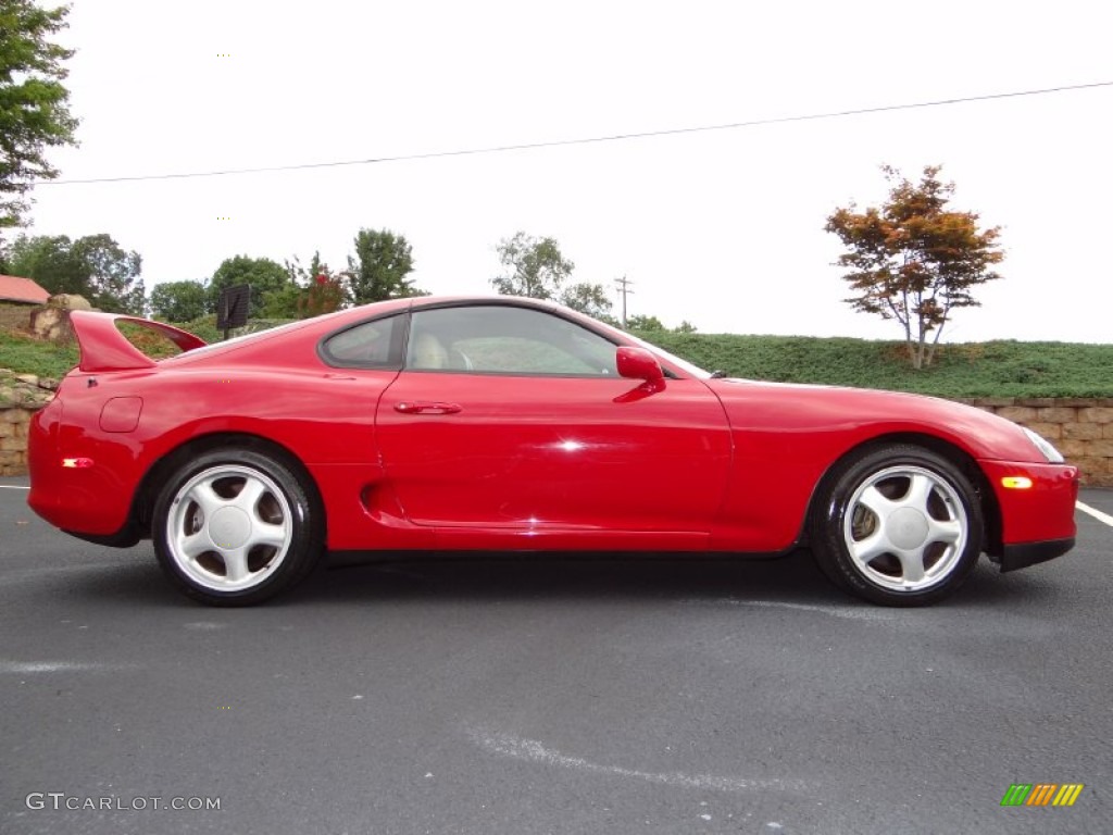 Renaissance Red 1995 Toyota Supra Turbo Coupe Exterior Photo #106301285