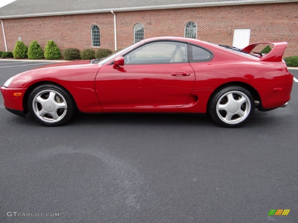 Renaissance Red 1995 Toyota Supra Turbo Coupe Exterior Photo #106301336