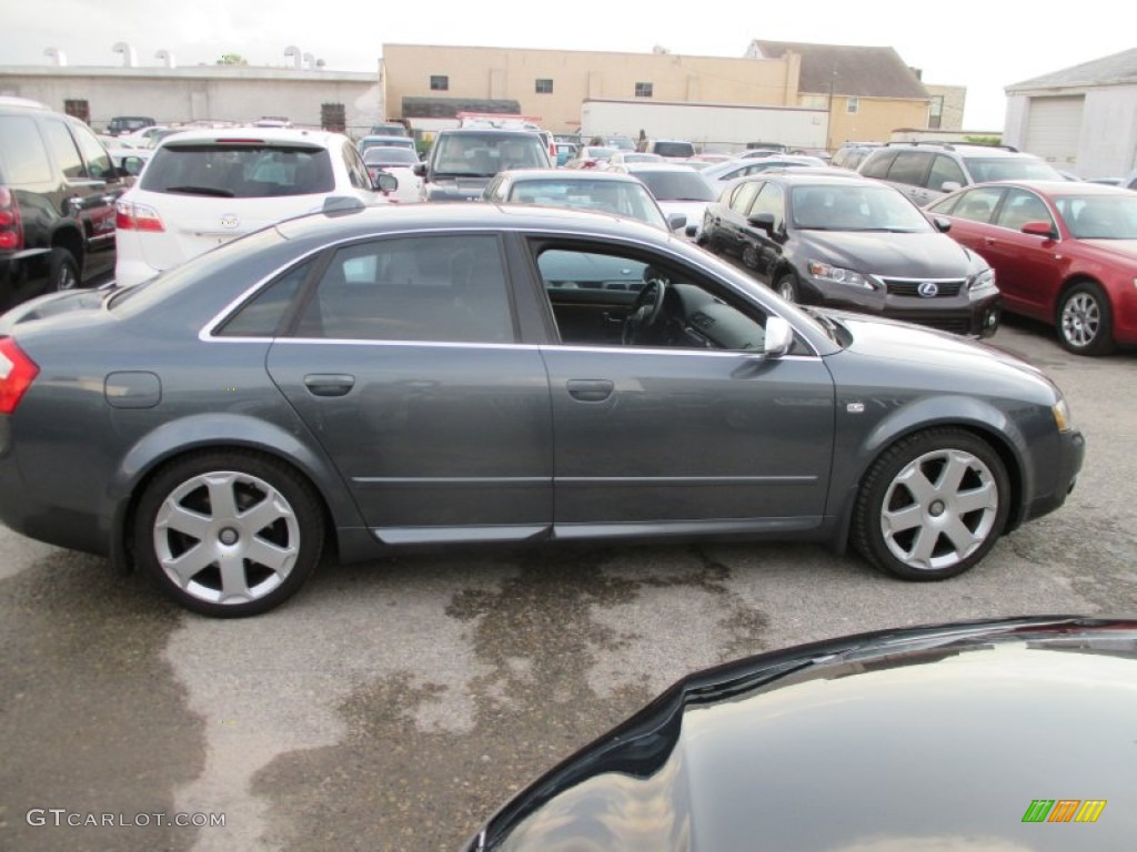 2004 S4 4.2 quattro Sedan - Dolphin Grey Metallic / Black photo #2
