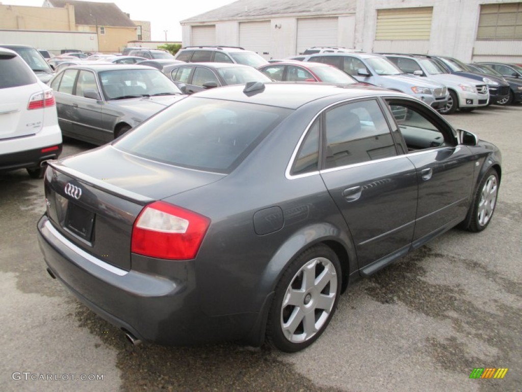 2004 S4 4.2 quattro Sedan - Dolphin Grey Metallic / Black photo #3