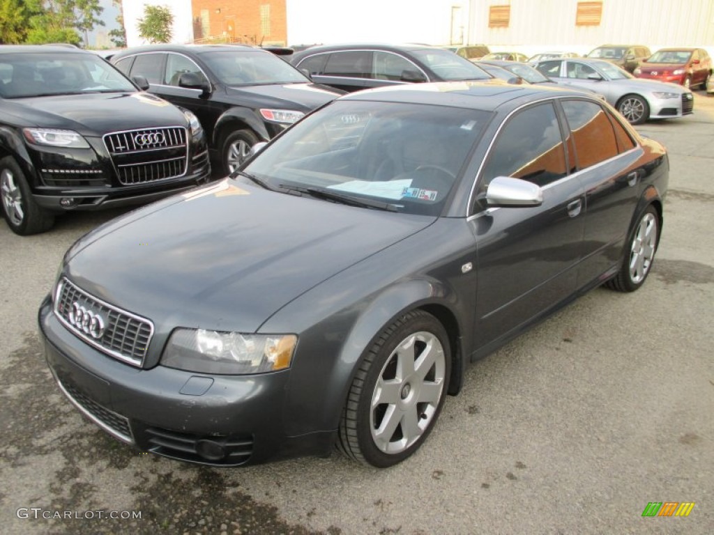 2004 S4 4.2 quattro Sedan - Dolphin Grey Metallic / Black photo #8