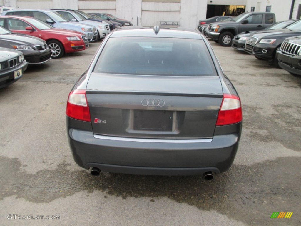 2004 S4 4.2 quattro Sedan - Dolphin Grey Metallic / Black photo #10
