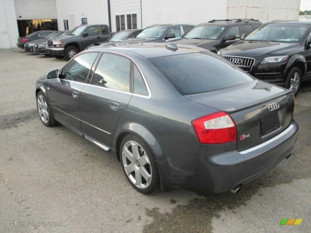 2004 S4 4.2 quattro Sedan - Dolphin Grey Metallic / Black photo #11