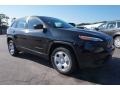Brilliant Black Crystal Pearl 2016 Jeep Cherokee Sport Exterior