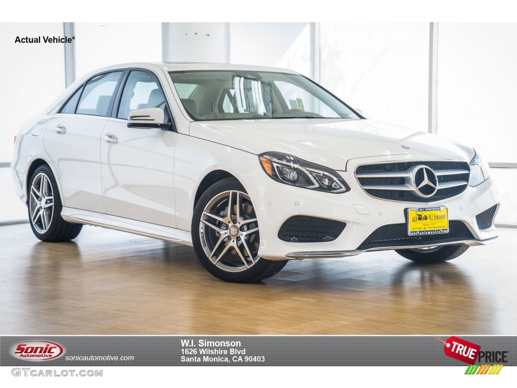 2016 E 350 Sedan - Polar White / Silk Beige/Espresso Brown photo #1