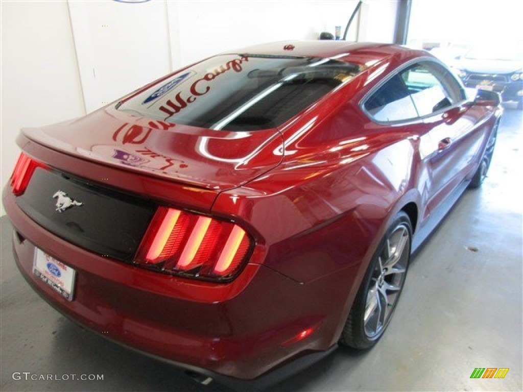 2015 Mustang EcoBoost Premium Coupe - Ruby Red Metallic / Ebony photo #7