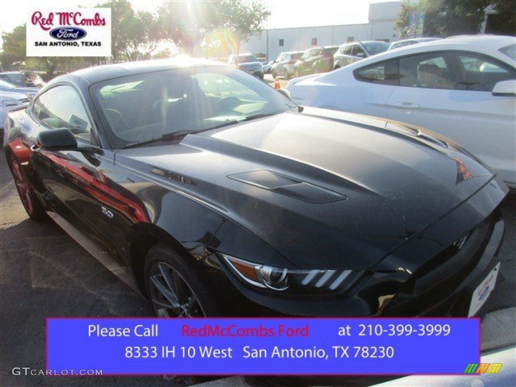 2015 Mustang GT Premium Coupe - Black / Ebony photo #1