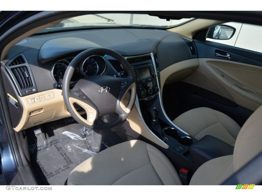 2014 Sonata GLS - Indigo Blue Pearl / Camel photo #11