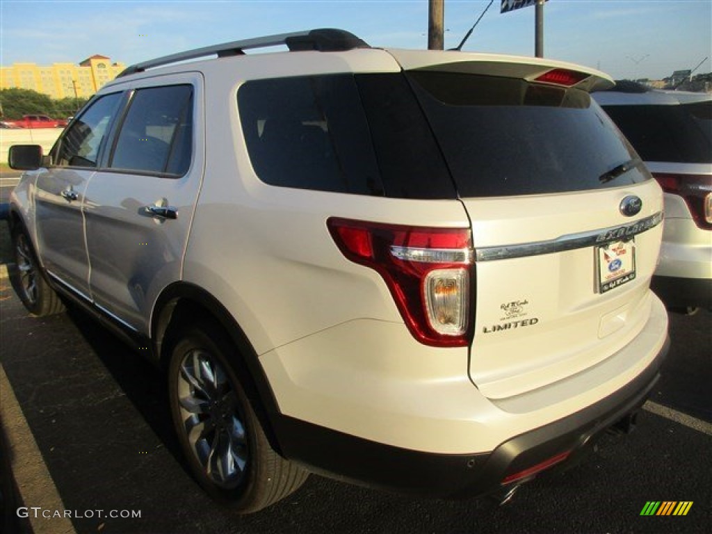 2015 Explorer Limited - White Platinum / Charcoal Black photo #4