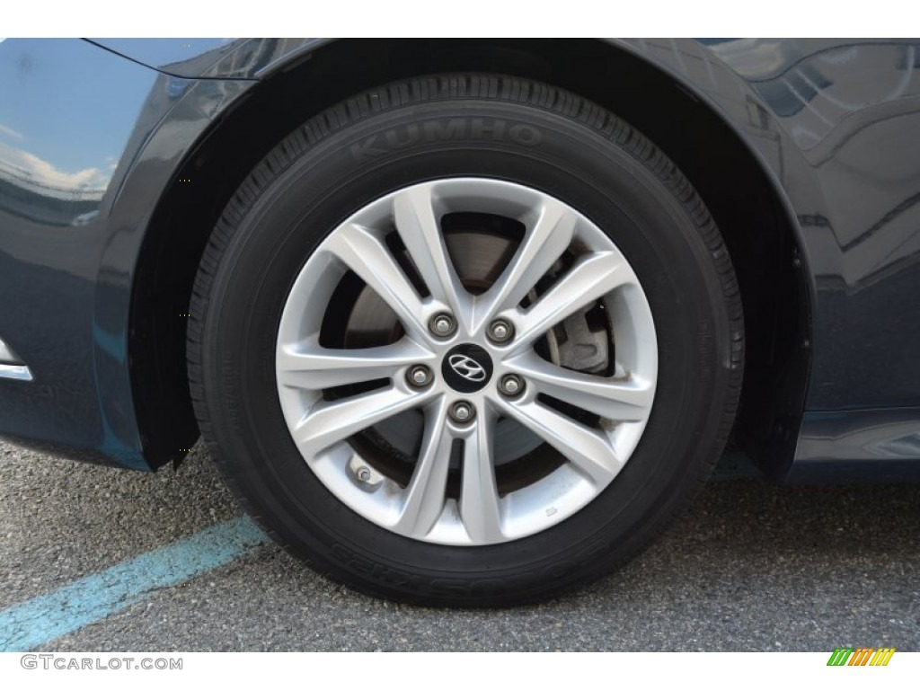 2014 Sonata GLS - Indigo Blue Pearl / Camel photo #31