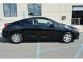 2012 Crystal Black Pearl Honda Civic LX Coupe  photo #2