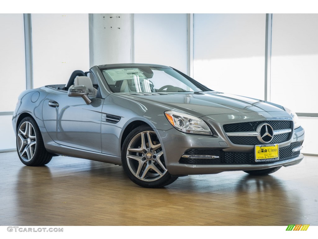 2015 SLK 250 Roadster - Palladium Silver Metallic / Ash/Black photo #12