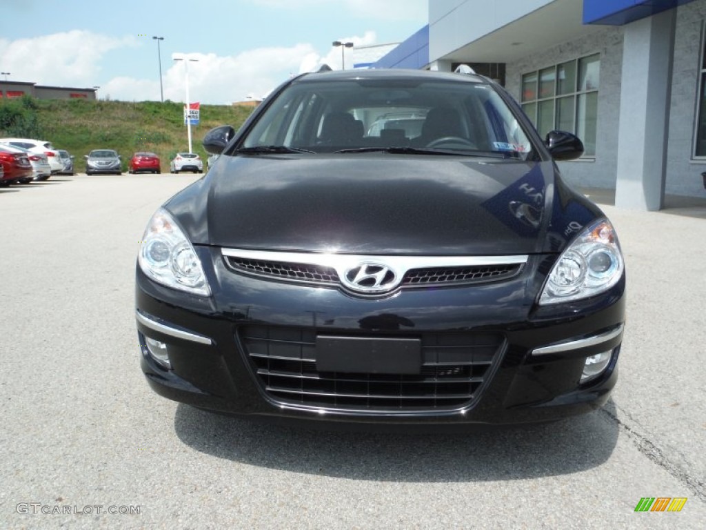 2012 Elantra SE Touring - Black Noir Pearl / Black photo #4