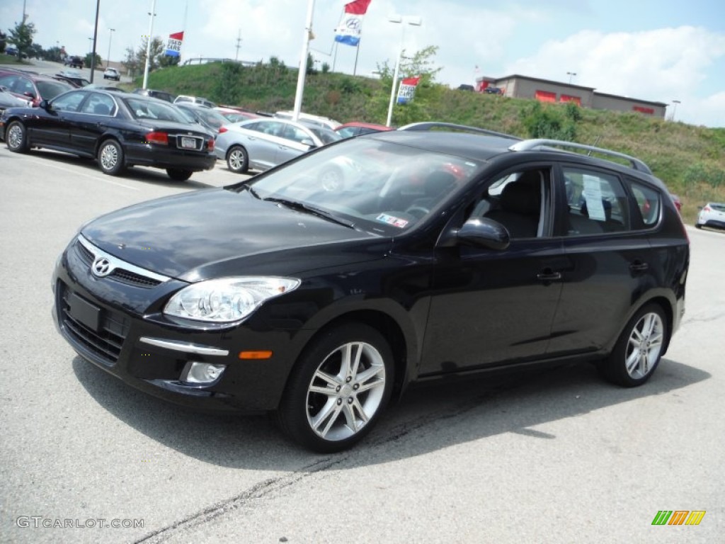 2012 Elantra SE Touring - Black Noir Pearl / Black photo #5