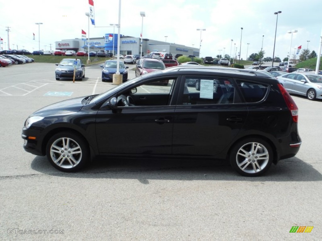 2012 Elantra SE Touring - Black Noir Pearl / Black photo #6
