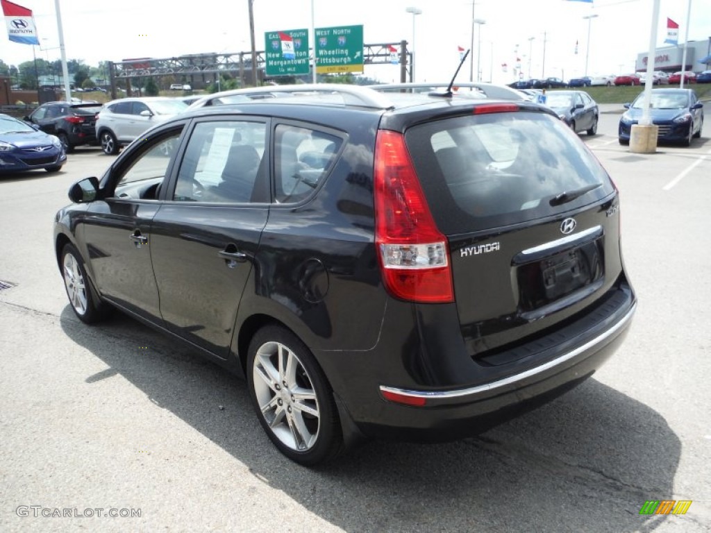 2012 Elantra SE Touring - Black Noir Pearl / Black photo #7