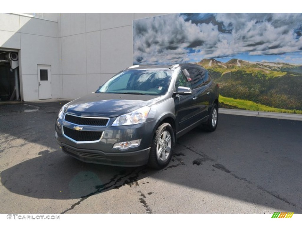 2011 Traverse LT AWD - Cyber Gray Metallic / Dark Gray/Light Gray photo #5
