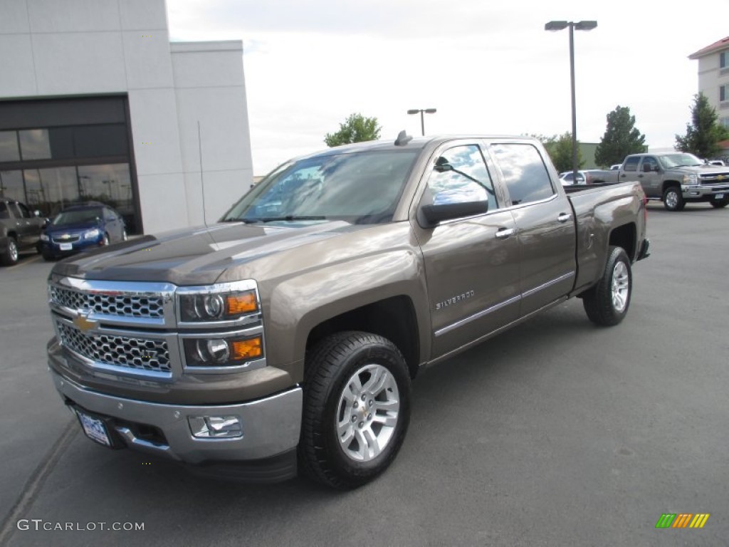 2015 Silverado 1500 LTZ Crew Cab 4x4 - Brownstone Metallic / Cocoa/Dune photo #2