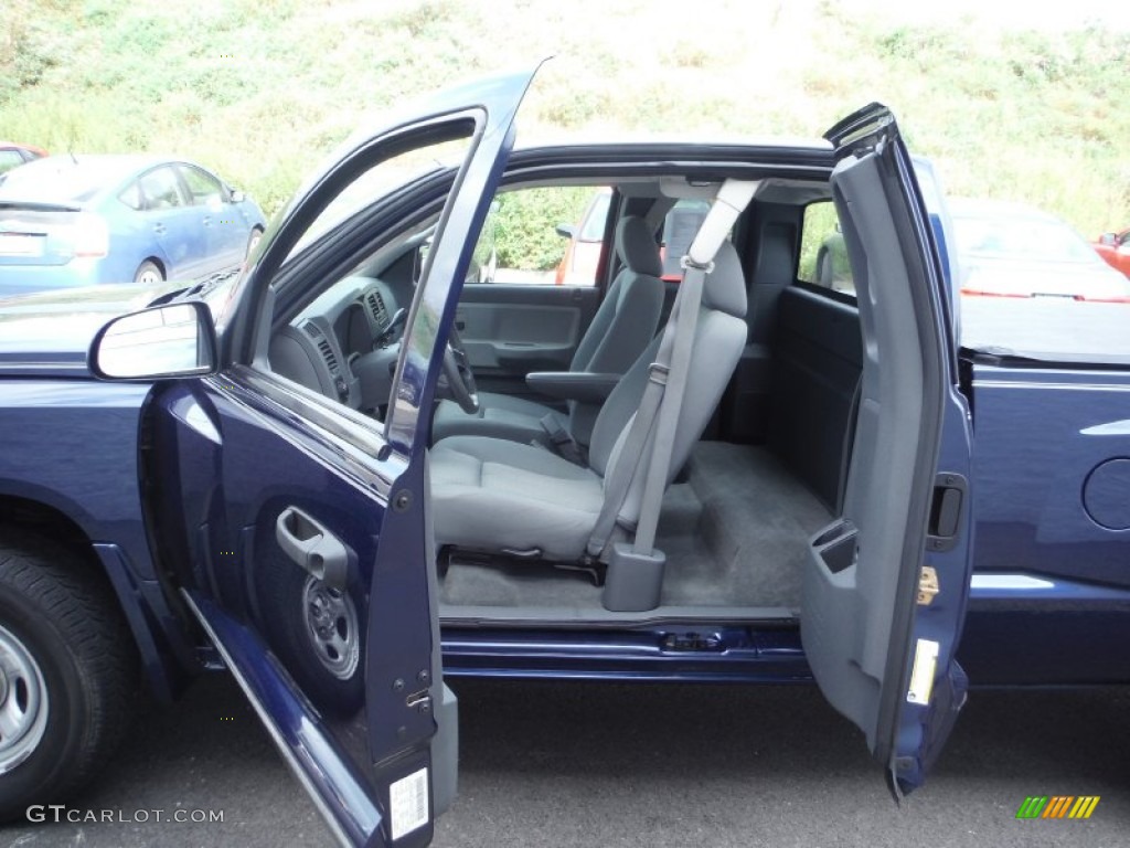 2007 Dakota ST Club Cab - Patriot Blue Pearl / Medium Slate Gray photo #11