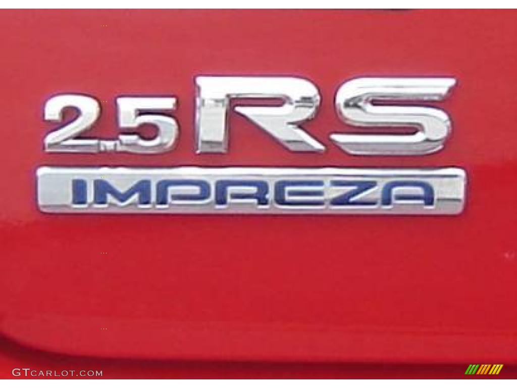 2005 Impreza 2.5 RS Sedan - San Remo Red / Black photo #4