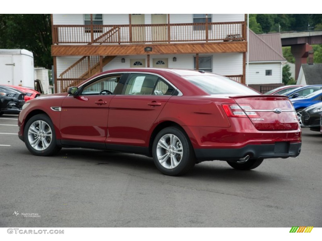 2015 Taurus SEL - Ruby Red Metallic / Dune photo #2