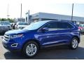 2015 Deep Impact Blue Metallic Ford Edge SEL AWD  photo #3