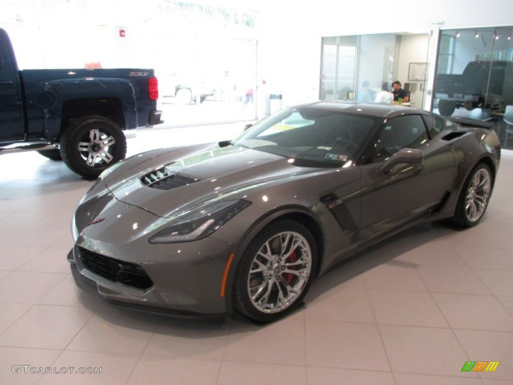 Shark Gray Metallic 2016 Chevrolet Corvette Z06 Coupe Exterior Photo #106327136