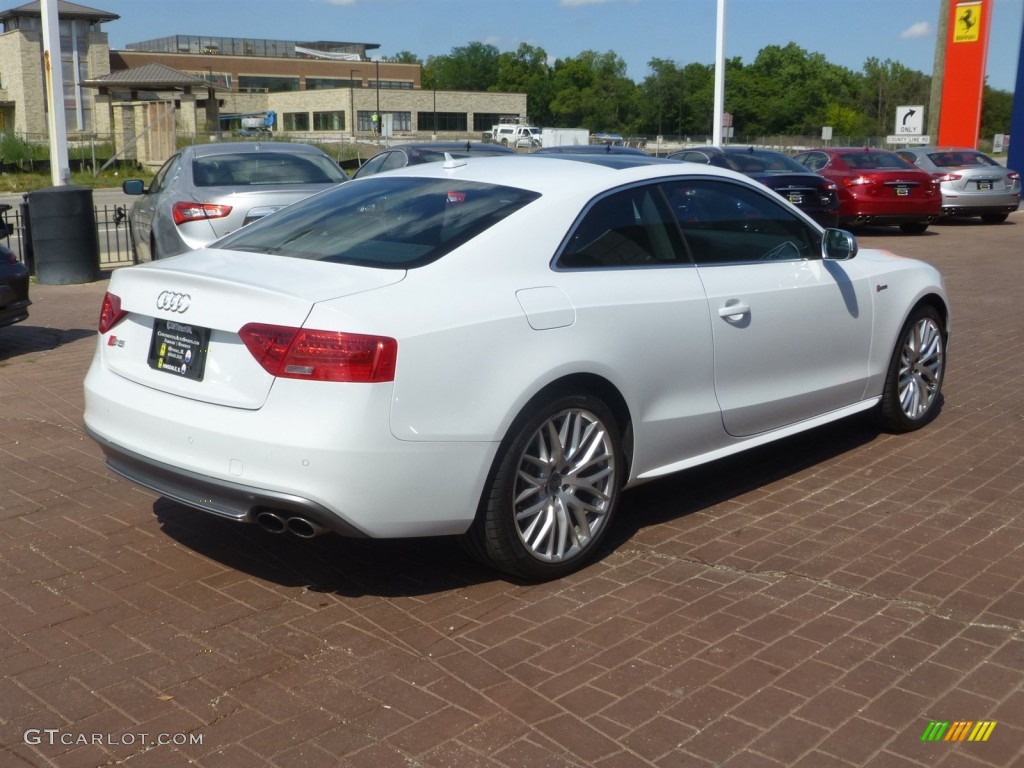 2015 S5 3.0T Prestige quattro Coupe - Ibis White / Black/Magma Red photo #4