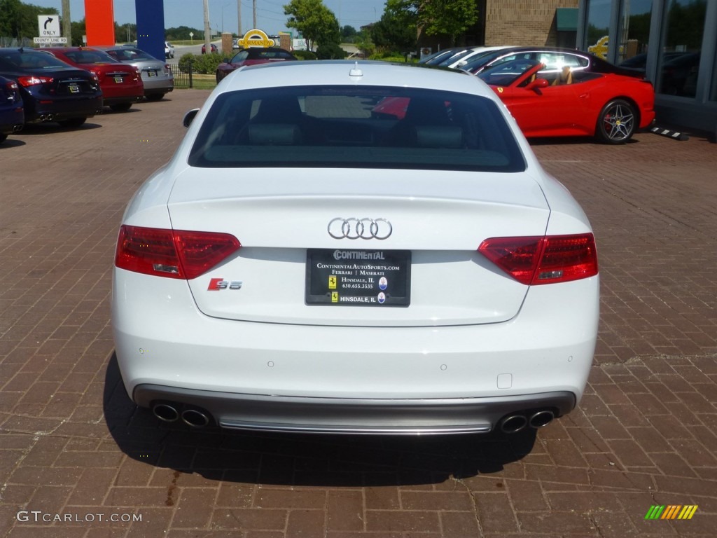2015 S5 3.0T Prestige quattro Coupe - Ibis White / Black/Magma Red photo #5