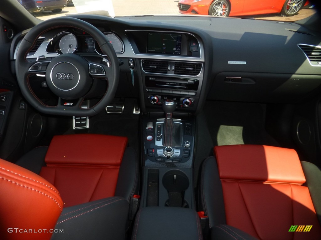 2015 S5 3.0T Prestige quattro Coupe - Ibis White / Black/Magma Red photo #20