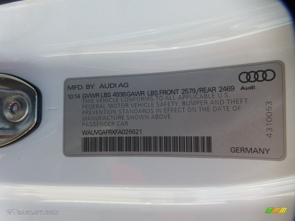 2015 S5 3.0T Prestige quattro Coupe - Ibis White / Black/Magma Red photo #24