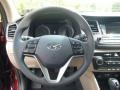 Beige 2016 Hyundai Tucson SE AWD Steering Wheel