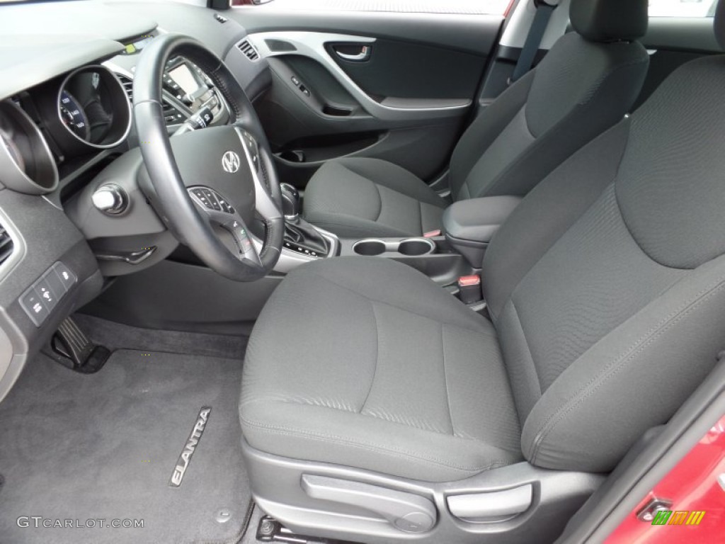 2015 Elantra SE Sedan - Geranium Red / Black photo #10