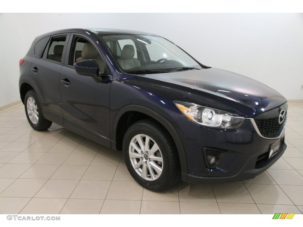 2013 CX-5 Touring AWD - Stormy Blue Mica / Sand photo #1
