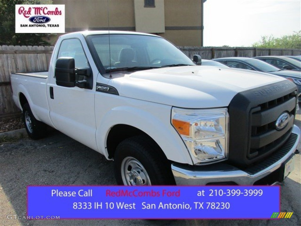 2015 F250 Super Duty XL Regular Cab - Oxford White / Steel photo #1