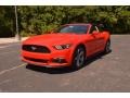 2015 Race Red Ford Mustang V6 Convertible  photo #1