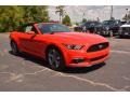 2015 Race Red Ford Mustang V6 Convertible  photo #3