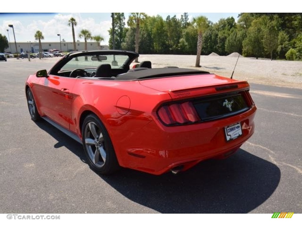 2015 Mustang V6 Convertible - Race Red / Ebony photo #11