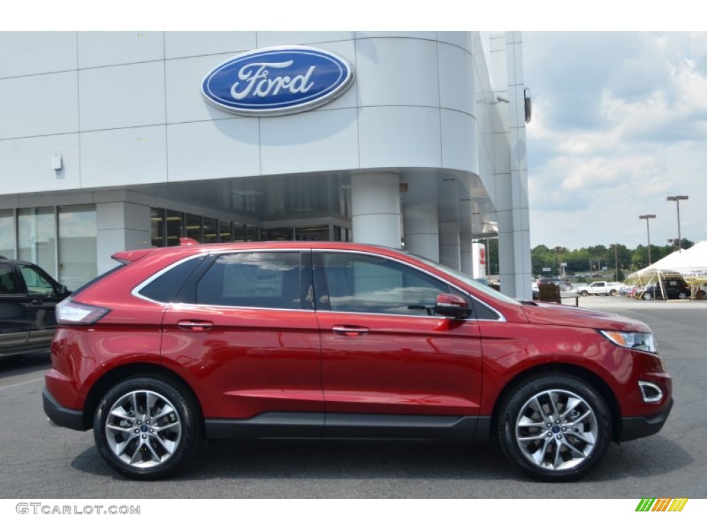 Ruby Red Metallic 2015 Ford Edge Titanium Exterior Photo #106338647