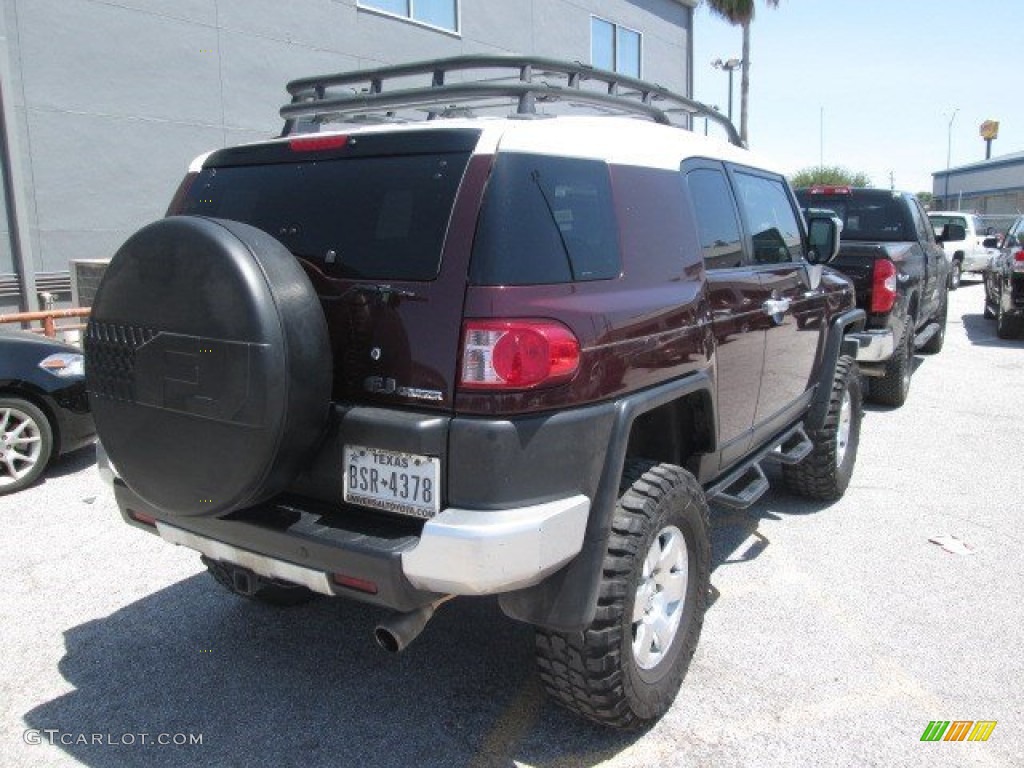 2007 FJ Cruiser 4WD - Black Cherry Pearl / Dark Charcoal photo #3