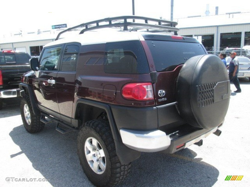 2007 FJ Cruiser 4WD - Black Cherry Pearl / Dark Charcoal photo #5