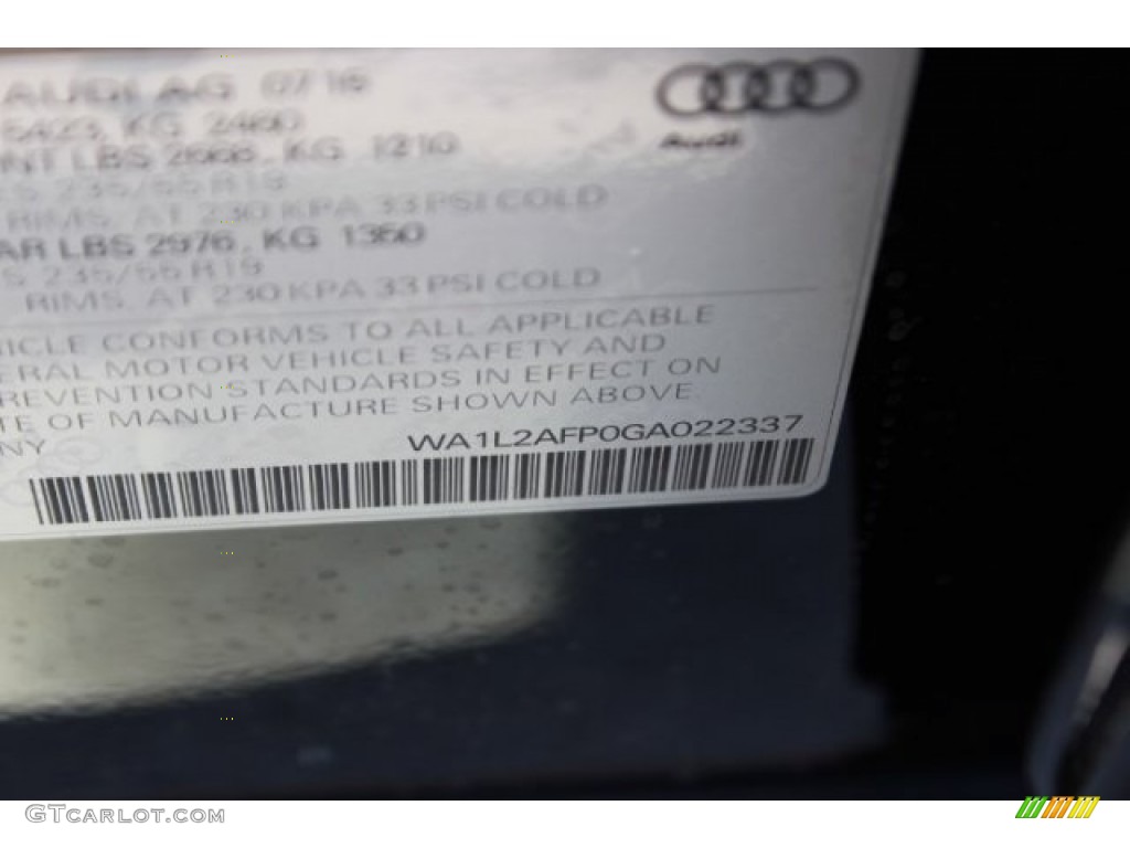 2016 Q5 2.0 TFSI Premium Plus quattro - Brilliant Black / Black photo #44