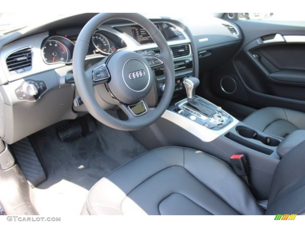 Black Interior 2016 Audi A5 Premium Plus quattro Coupe Photo #106342061