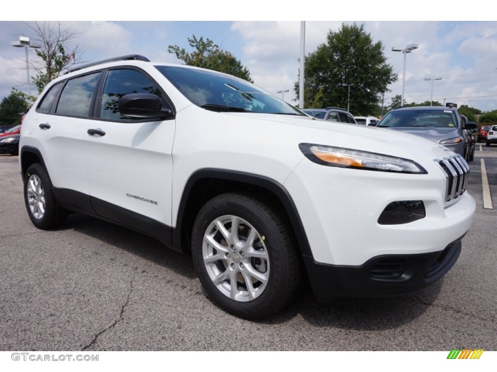 Bright White 2016 Jeep Cherokee Sport Exterior Photo #106342502