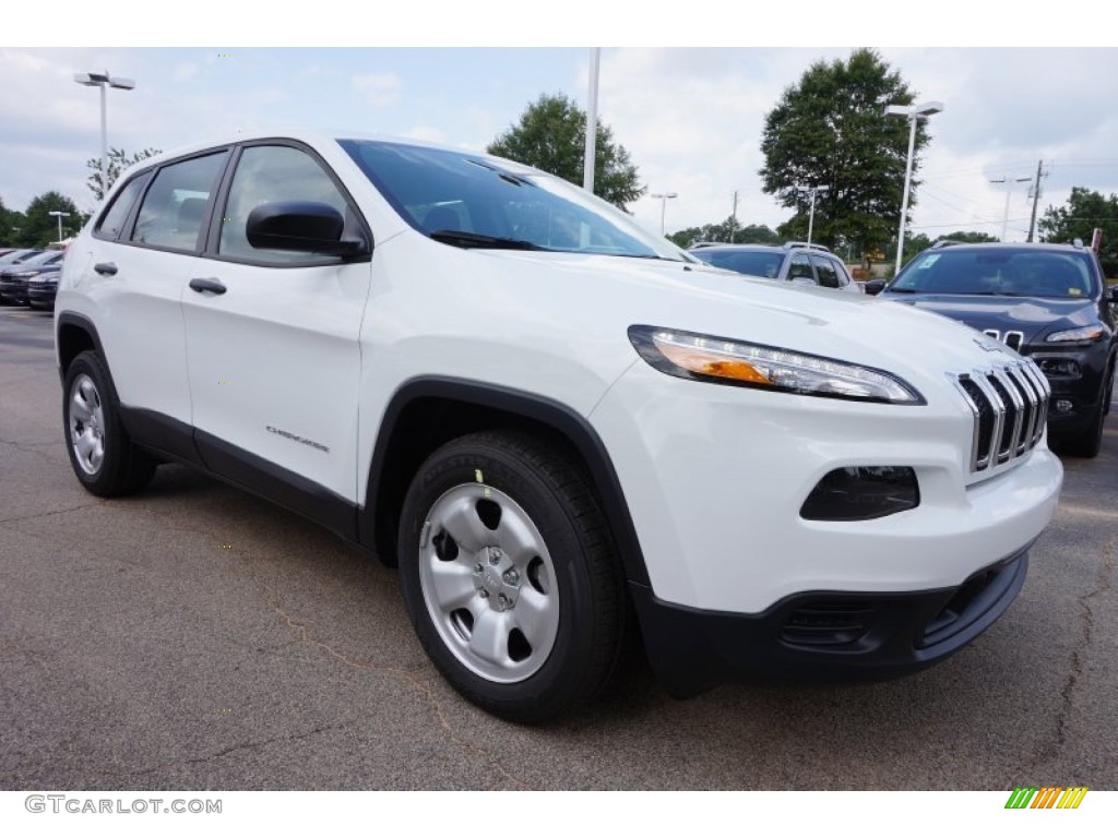 Bright White 2016 Jeep Cherokee Sport Exterior Photo #106342958