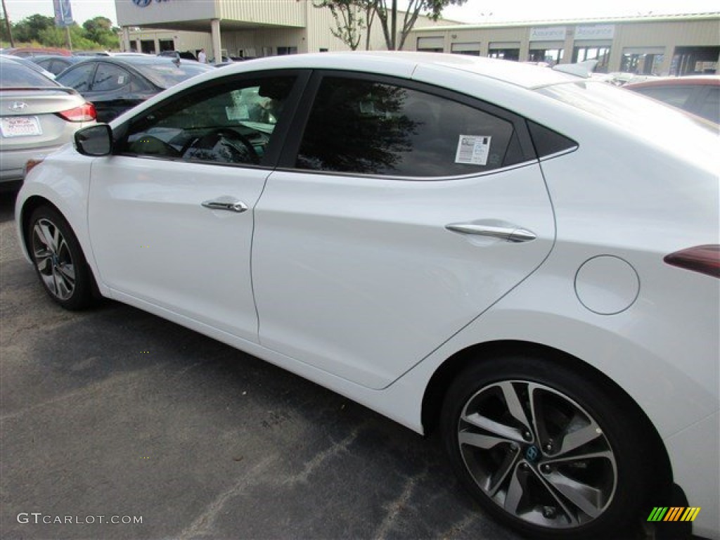 2016 Elantra Limited - White / Black photo #4