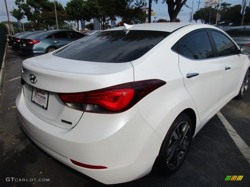 2016 Elantra Limited - White / Black photo #5