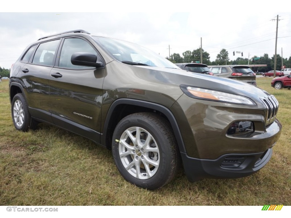ECO Green Pearl 2016 Jeep Cherokee Sport Exterior Photo #106343927