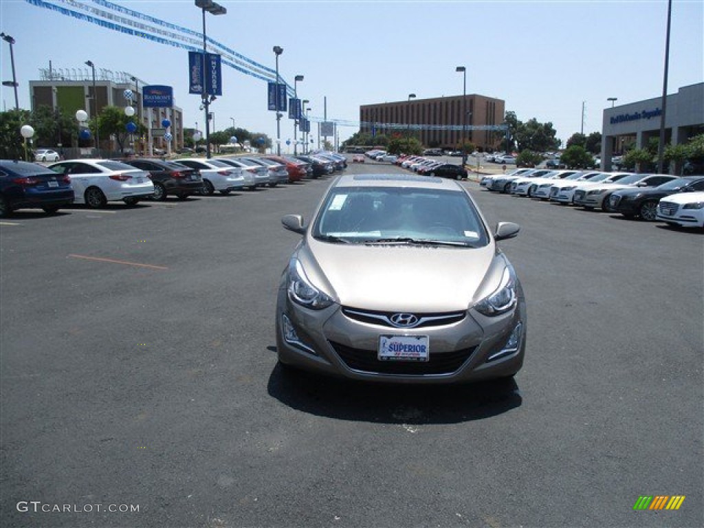 2016 Elantra Value Edition - Desert Bronze / Black photo #2